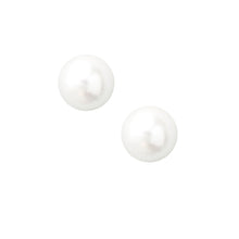 Load image into Gallery viewer, 8mm White Pearl Studs

