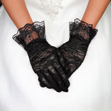 Load image into Gallery viewer, Black Lace Gloves
