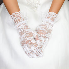 Load image into Gallery viewer, White Lace Gloves
