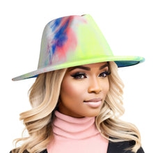 Load image into Gallery viewer, Tie Dye Rainbow Fedora
