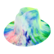 Load image into Gallery viewer, Tie Dye Rainbow Fedora
