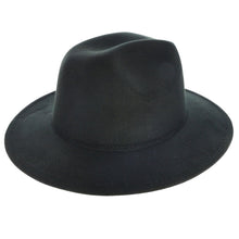 Load image into Gallery viewer, Black Solid Color Fedora
