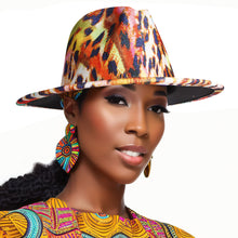 Load image into Gallery viewer, Rainbow Leopard Fedora

