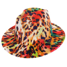 Load image into Gallery viewer, Rainbow Leopard Fedora
