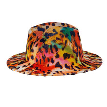 Load image into Gallery viewer, Rainbow Leopard Fedora
