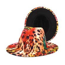 Load image into Gallery viewer, Rainbow Leopard Fedora
