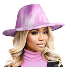 Load image into Gallery viewer, Lavender Tie Dye Fedora
