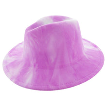 Load image into Gallery viewer, Lavender Tie Dye Fedora
