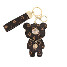 Load image into Gallery viewer, Brown Teddy Charm Keychain
