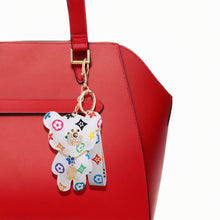 Load image into Gallery viewer, White Teddy Charm Keychain

