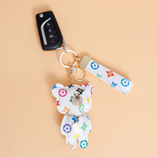 Load image into Gallery viewer, White Teddy Charm Keychain
