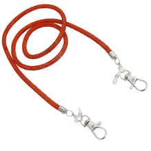 Load image into Gallery viewer, Orange Rhinestone Mask Glasses Chain
