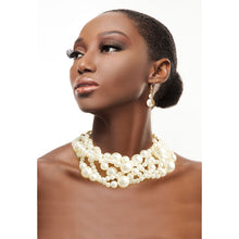 Load image into Gallery viewer, Cream Pearl Twisted 5 Strand Set
