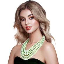 Load image into Gallery viewer, Multi Strand Pearl Necklace Set
