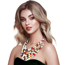 Load image into Gallery viewer, Multicolor 5 Layered Pearl Set
