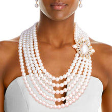 Load image into Gallery viewer, Cream 5 Strand Vintage Pearl Set
