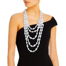 Load image into Gallery viewer, White Pearl Brooch Necklace
