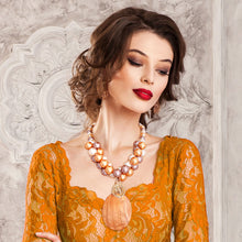 Load image into Gallery viewer, Brown Pearl and Shell Necklace
