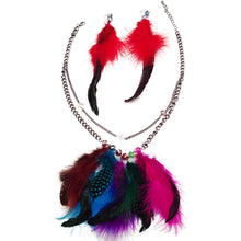 Load image into Gallery viewer, 1pc Assorted Color Feather Necklace
