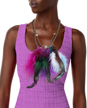 Load image into Gallery viewer, 1pc Assorted Color Feather Necklace

