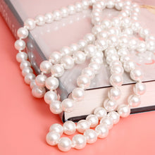 Load image into Gallery viewer, Necklace White Glass 12mm Pearls for Women
