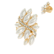 Load image into Gallery viewer, Cream Marquise Pearl Ring
