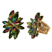 Load image into Gallery viewer, Pink and Green Multi Marquise Ring
