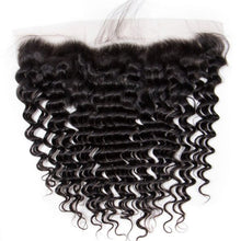 Load image into Gallery viewer, Brazilian Deep Wave 13*4 Lace Frontal Closure With Baby Hair Free Part
