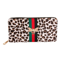 Load image into Gallery viewer, Black and White Fur Designer Wallet

