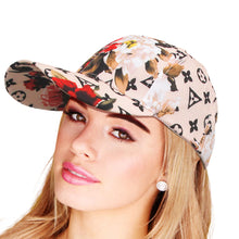 Load image into Gallery viewer, Peach LV Monogram Flower Cap

