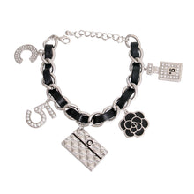 Load image into Gallery viewer, Designer CC Charms Silver Black Bracelets

