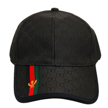 Load image into Gallery viewer, Designer Print Black Baseball Cap
