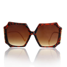 Load image into Gallery viewer, Tortoiseshell Retro Square Butterfly Sunglasses
