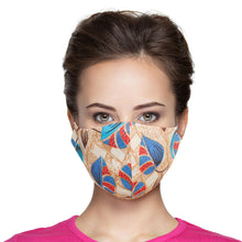 Load image into Gallery viewer, Blue Leaves Print Mask
