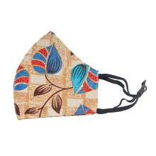 Load image into Gallery viewer, Blue Leaves Print Mask
