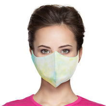 Load image into Gallery viewer, Green and Yellow Tie Dye Mask

