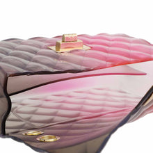 Load image into Gallery viewer, Black Pink Quilted Flap Mini Jelly Bag
