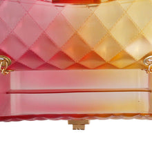 Load image into Gallery viewer, Yellow Pink Quilted Flap Mini Jelly Bag
