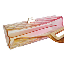 Load image into Gallery viewer, Yellow Pink Quilted Flap Mini Jelly Bag
