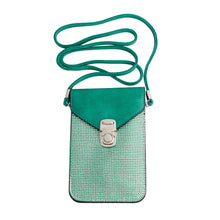 Load image into Gallery viewer, Green Rhinestone Cellphone Wallet
