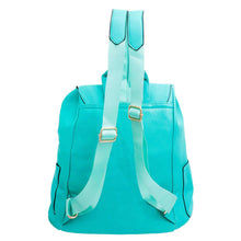Load image into Gallery viewer, Aqua Buckle Flap Backpack
