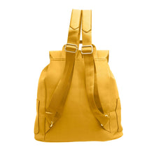Load image into Gallery viewer, Mustard Buckle Flap Backpack
