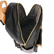 Load image into Gallery viewer, Black and White Stripe Backpack
