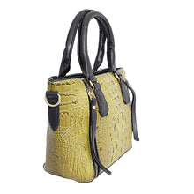 Load image into Gallery viewer, Green Croc Tote Pouch Set
