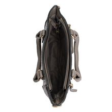 Load image into Gallery viewer, Gray Croc Tote Pouch Set
