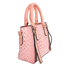 Load image into Gallery viewer, Pink Croc Tote Pouch Set
