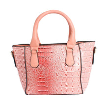 Load image into Gallery viewer, Pink Croc Tote Pouch Set
