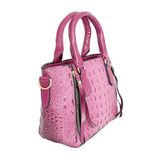 Load image into Gallery viewer, Purple Croc Tote Pouch Set
