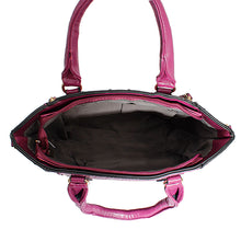 Load image into Gallery viewer, Purple Croc Tote Pouch Set

