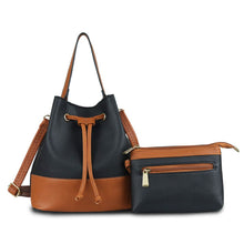 Load image into Gallery viewer, Two Tone Hobo Bag Set
